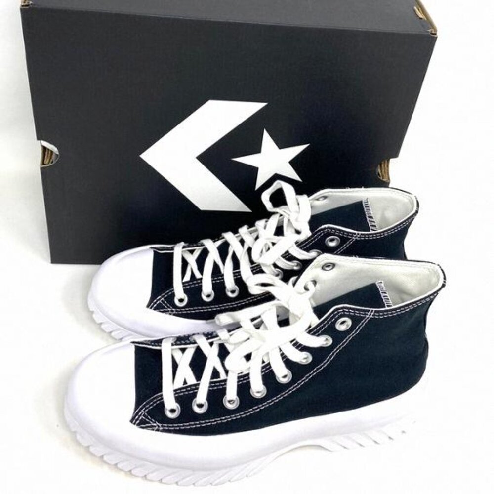 Converse Chuck Taylor All Star Lugged 2.0 High Top A00870C Canvas Black Women's - Picture 10 of 12